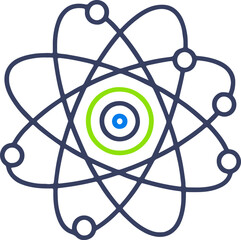 Scientific Laboratory Research and Atom Vector Icon Set