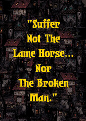 Suffer Not The Lame Horse