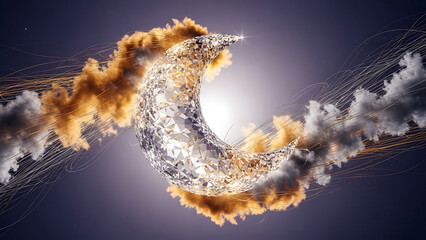 A swirling vortex of smoke and fire in a dynamic abstract composition