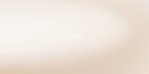 Smooth beige gradient background. Soft neutral liquid wallpaper. Universal nude color texture for banner, flyer, presentation. Abstract blurred backdrop cover. Vector illustration.eps10