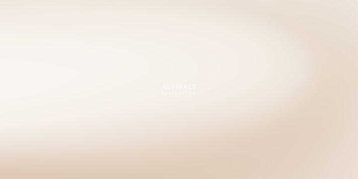 Smooth beige gradient background. Soft neutral liquid wallpaper. Universal nude color texture for banner, flyer, presentation. Abstract blurred backdrop cover. Vector illustration.eps10