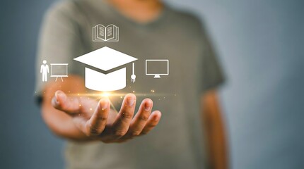 Online education and digital learning technology concept
