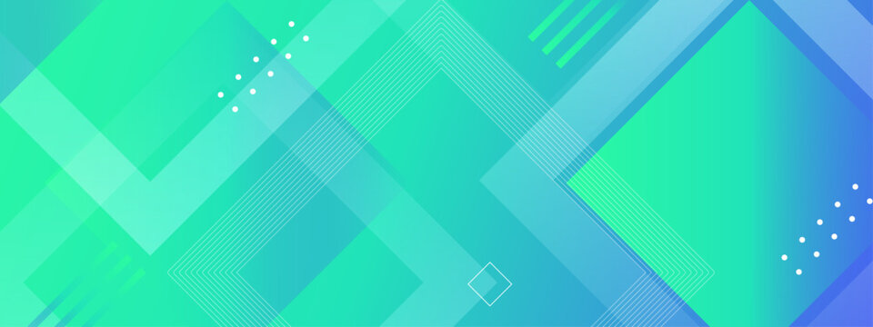 Cool geometric background with blue and green hues