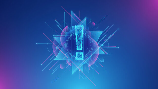 Alert cyber attack symbol digital concept 3d illustration, Cybersecurity & Digital Threat - Powered by Adobe