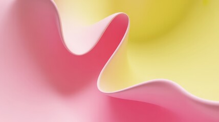 Abstract soft pink and yellow wavy background pattern texture