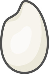 一粒のお米のアイコン