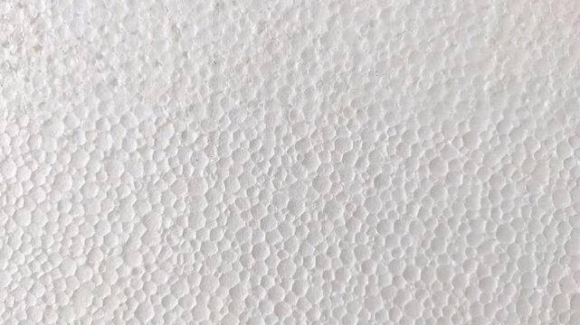 Close up stop motion of styrofoam surface