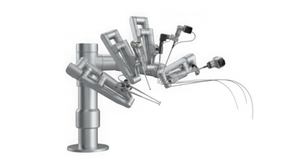 Robotic surgical system with multiple arms and instruments
