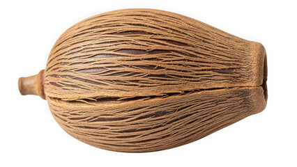 Top view of a dried lotus seed pod