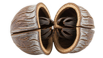 vanilla beans inside opened vanilla pod