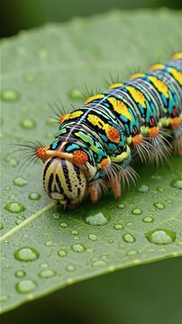 caterpillar on a leaf