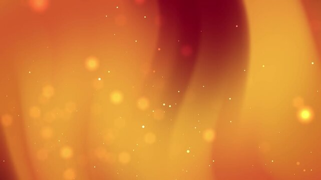 Abstract orange and gold background with bokeh lights