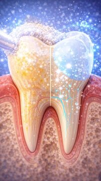 Dental care clinic medical tooth cleaning restoration sparkle enamel bright plaque restoration clean tooth before and after whitening showing dental cleaning medical care dental clinic yellow tooth
