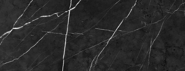 Beautiful black marble ceramic tiles, natural abstract striped pattern on a surface