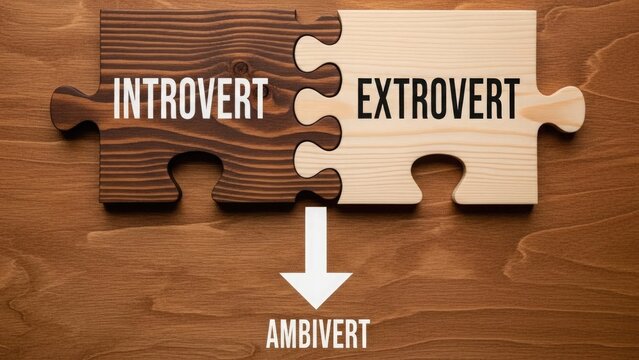 Introvert Ambivert Puzzle Balance