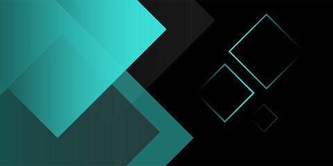 Modern dark green abstract background featuring overlapping rounded rectangles with gradient