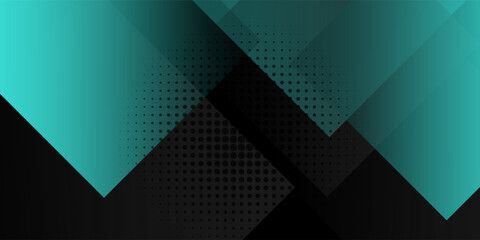 Modern dark green abstract background featuring overlapping rounded rectangles with gradient