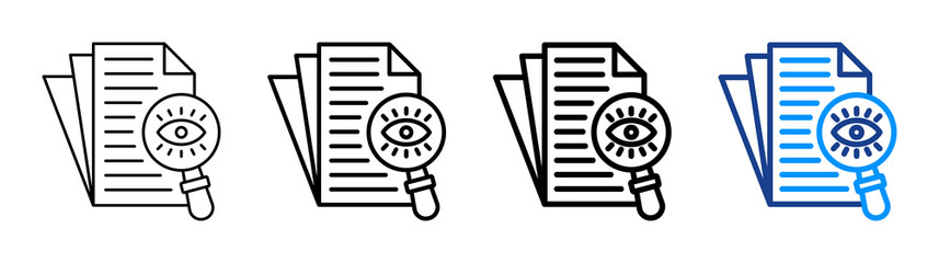 Transparency Icon Different Style Outline Collection Set