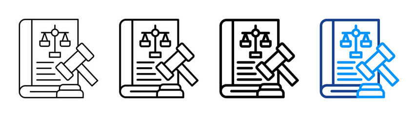 Code Of Conduct Icon Different Style Outline Collection Set