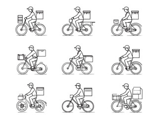 Courier Delivers Packages Fast Reliable Service