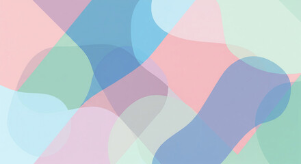 Abstract fluid wave shapes in pastel gradient colors for modern design backgrounds