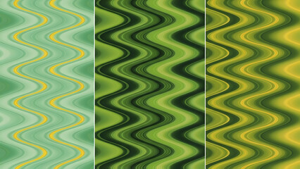 St patrick's day green wave patterns for festive irish celebrations