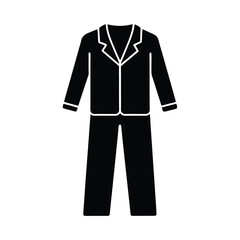 Naklejka premium Satin Pajamas With Piping Vector Illustration