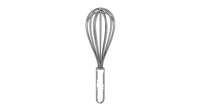 Kitchen Utensil A Stainless Steel Whisk for Effortless Baking and Cooking