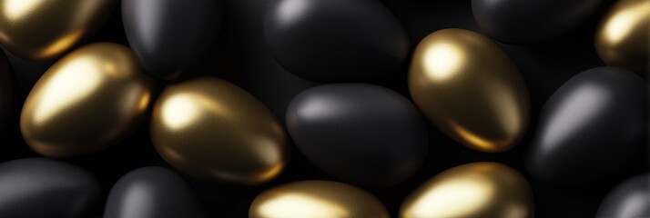  Luxury Black and Gold Easter Egg Shapes