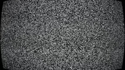 Vintage CRT television static noise loop. - Powered by Adobe