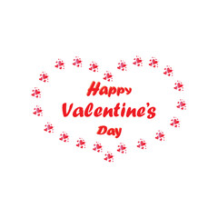 Happy Valentine's Day lettering. Love and Romance Concept with Elegant Valentine Calligraphy and Handwritten Typography. Calligraphy vector illustration.