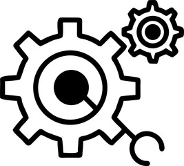 gear icon vector illustration