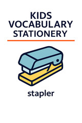 Kids Vocabulary Stationery Stapler