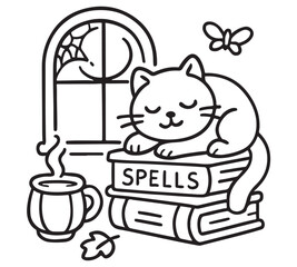 Bold and Easy Spooky Farm Coloring Pages KDP 