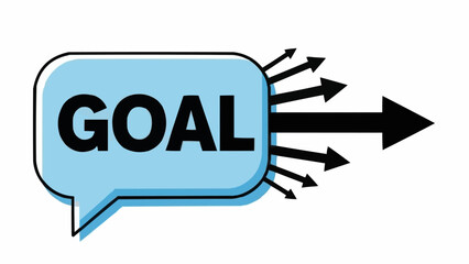 Goal Achievement - Arrows Converging on a Central Objective, Representing Focused Effort.