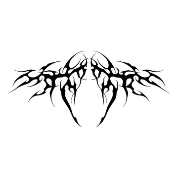 Black Cybersigil Vector Design