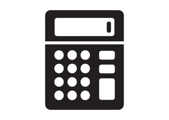 Calculator icon, Calculator silhouette vector