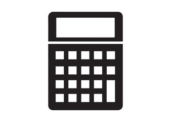 Calculator icon, Calculator silhouette vector