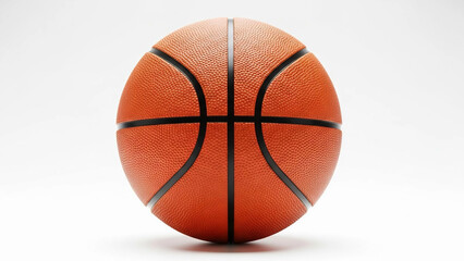 Single orange basketball