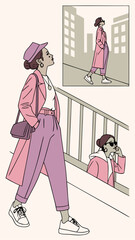 Trendy Fashion Photoshoot for Social Media Influencer