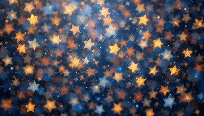 Seamless Confetti Stars Background for Festive Christmas and Holiday Season Designs