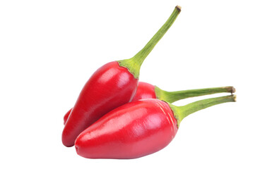 Red hot chili peppers isolated