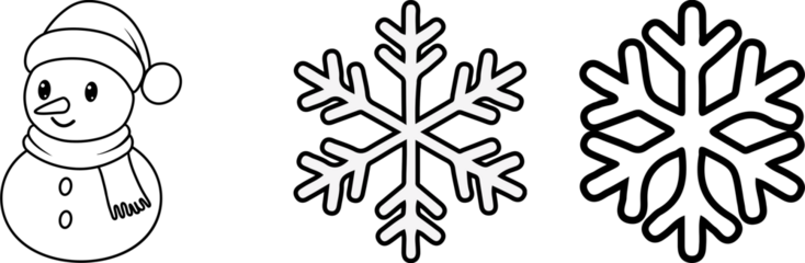 Winter Symbol Set Mystical Winter Icons. Mystical winter symbols. Filled set of mystical winter symbols 
snowflake set, perfect for a winter holiday pattern or  decoration design