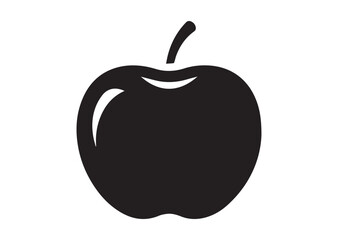 Apple icon, Apple silhouette vector