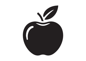 Apple icon, Apple silhouette vector