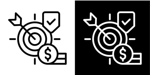 Goal Iconset White Style Collection