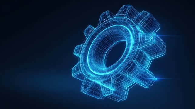 A mesmerizing 3D rendered gear illustration, a technological marvel representing innovation, connectivity, and precision. ..Created with Generative AI, not depicting real subjects. - Powered by Adobe