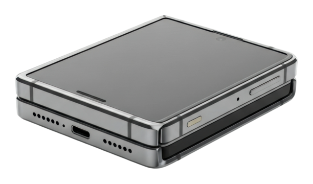 Foldable smartphone showcase technology gallery product display modern isolated on transparent background - Powered by Adobe