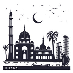 taj mahal vector illustration