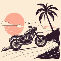 the bike on the motorcycle